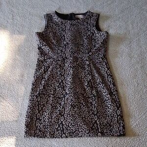 Philosophy Black and Cream Midi Dress